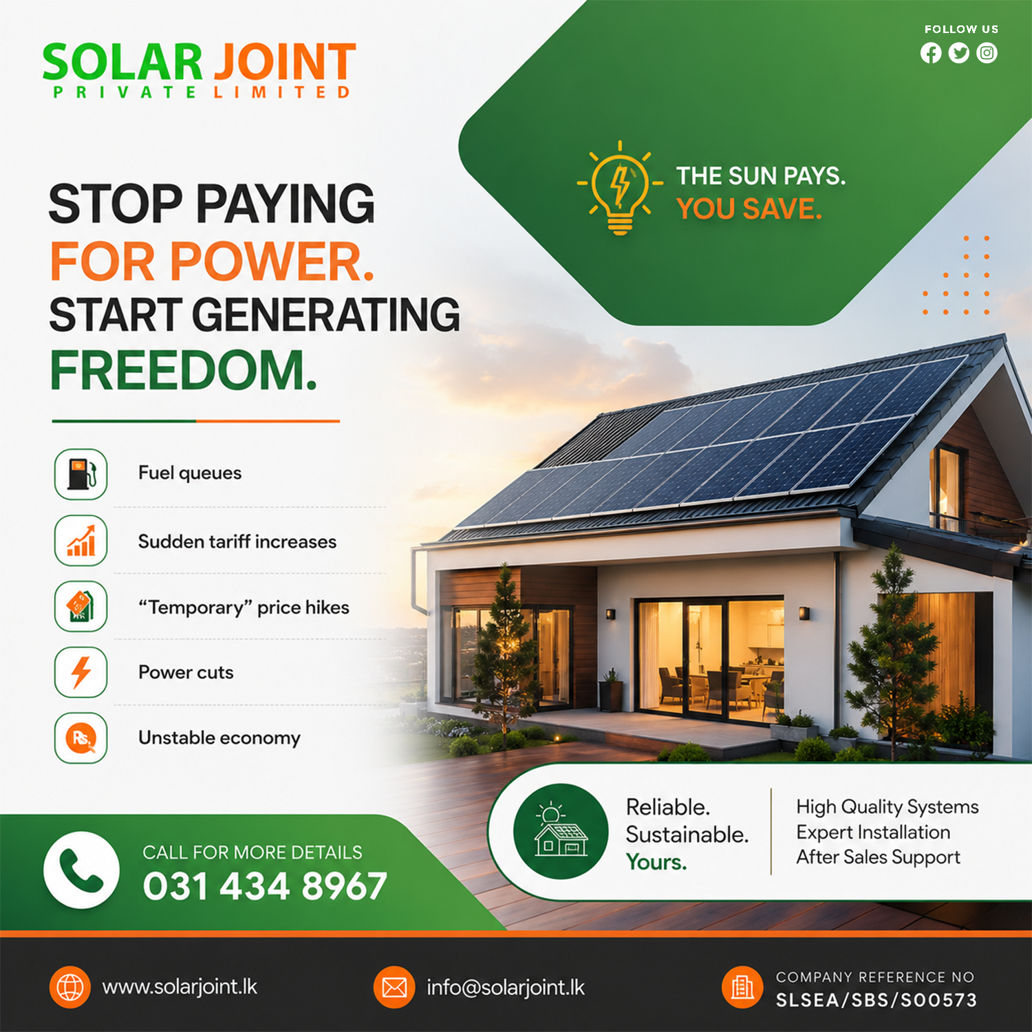 Tired of fuel queues, sudden tariff hikes, and the uncertainty of power cuts?